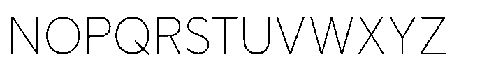 Limit Display Thin Font UPPERCASE
