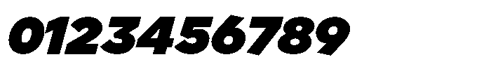 Limit Display XBlack Italic Font OTHER CHARS