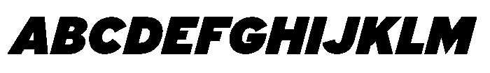 Limit Display XBlack Italic Font UPPERCASE