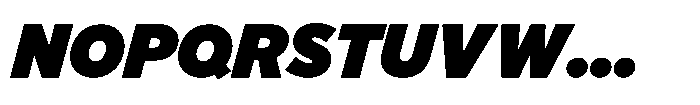 Limit Display XBlack Italic Font UPPERCASE