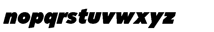 Limit Display XBlack Italic Font LOWERCASE