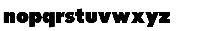 Limit Display XBlack Font LOWERCASE