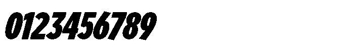 Limit Display XCm Black Italic Font OTHER CHARS