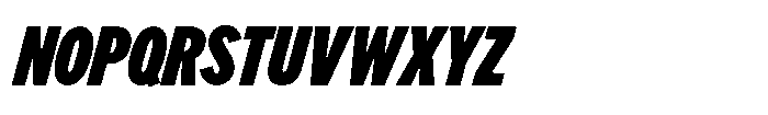 Limit Display XCm Black Italic Font UPPERCASE