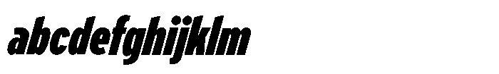 Limit Display XCm Black Italic FONT