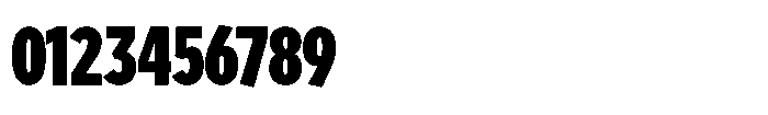 Limit Display XCm Black Font OTHER CHARS