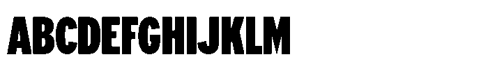 Limit Display XCm Black Font UPPERCASE