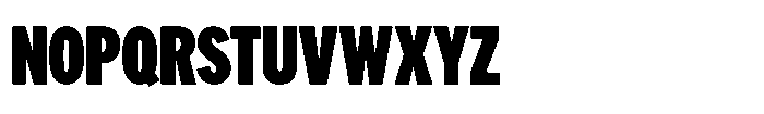 Limit Display XCm Black Font UPPERCASE