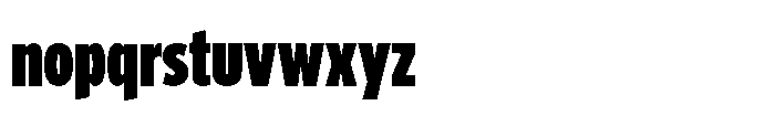Limit Display XCm Black Font LOWERCASE
