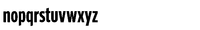 Limit Display XCm Bold Font LOWERCASE
