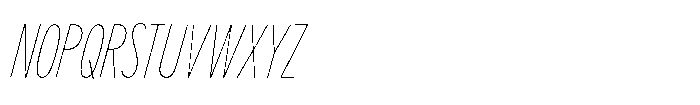 Limit Display XCm Hairline Italic Font UPPERCASE