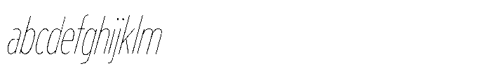 Limit Display XCm Hairline Italic FONT