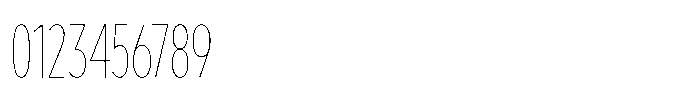 Limit Display XCm Hairline Font OTHER CHARS