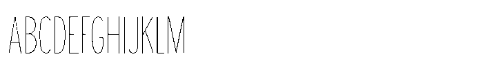Limit Display XCm Hairline Font UPPERCASE