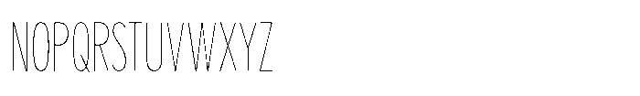 Limit Display XCm Hairline Font UPPERCASE
