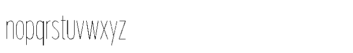 Limit Display XCm Hairline Font LOWERCASE