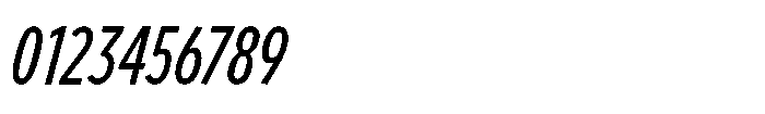 Limit Display XCm Italic Font OTHER CHARS