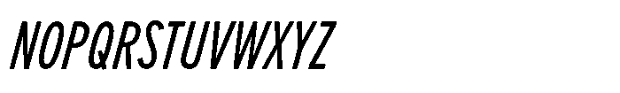 Limit Display XCm Italic Font UPPERCASE