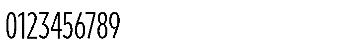 Limit Display XCm Light Font OTHER CHARS