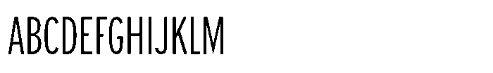 Limit Display XCm Light Font UPPERCASE