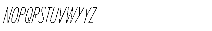 Limit Display XCm Thin Italic Font UPPERCASE