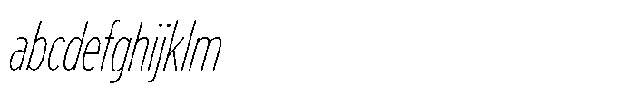 Limit Display XCm Thin Italic FONT
