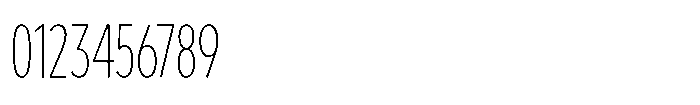 Limit Display XCm Thin Font OTHER CHARS