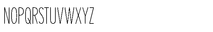 Limit Display XCm Thin Font UPPERCASE