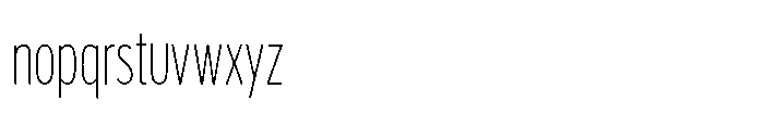 Limit Display XCm Thin Font LOWERCASE