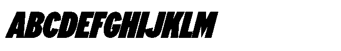 Limit Display XCm XBlack Italic Font UPPERCASE