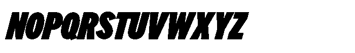 Limit Display XCm XBlack Italic Font UPPERCASE