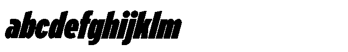 Limit Display XCm XBlack Italic FONT