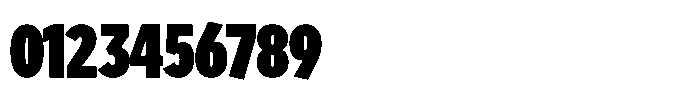 Limit Display XCm XBlack Font OTHER CHARS