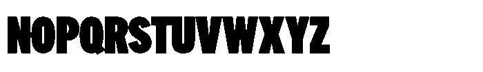 Limit Display XCm XBlack Font UPPERCASE