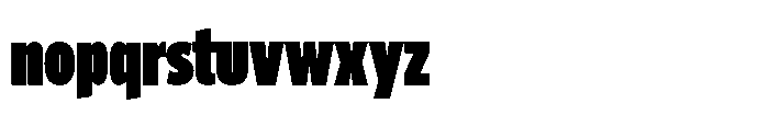 Limit Display XCm XBlack Font LOWERCASE