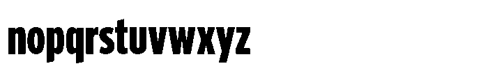 Limit Display XCm XBold Font LOWERCASE