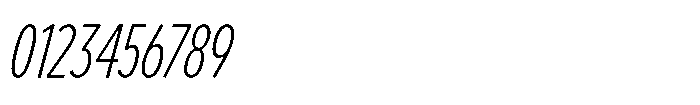 Limit Display XCm XLight Italic Font OTHER CHARS