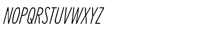 Limit Display XCm XLight Italic Font UPPERCASE