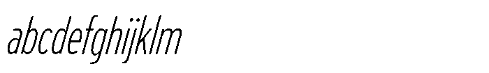 Limit Display XCm XLight Italic FONT