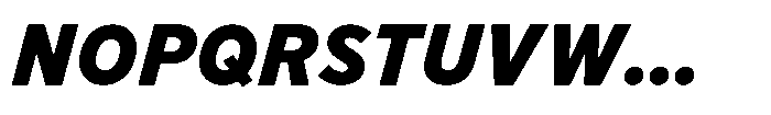 Limit FRWY Black Italic Font UPPERCASE