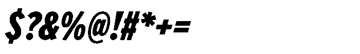 Limit FRWY Cm Black Italic Font OTHER CHARS