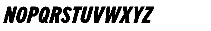 Limit FRWY Cm Black Italic Font UPPERCASE