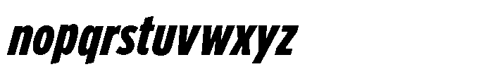 Limit FRWY Cm Black Italic Font LOWERCASE