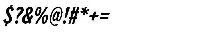 Limit FRWY Cm Bold Italic Font OTHER CHARS