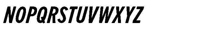 Limit FRWY Cm Bold Italic Font UPPERCASE