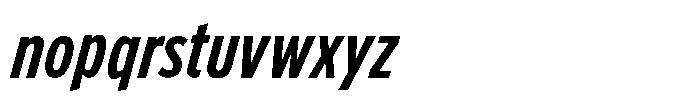 Limit FRWY Cm Bold Italic Font LOWERCASE