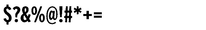Limit FRWY Cm Bold Font OTHER CHARS