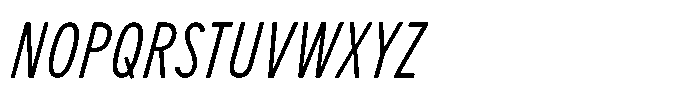 Limit FRWY Cm Italic Font UPPERCASE