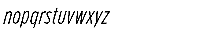 Limit FRWY Cm Italic Font LOWERCASE