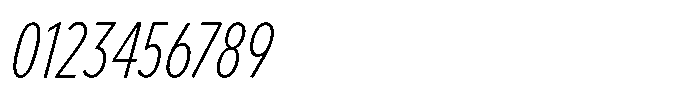 Limit FRWY Cm Light Italic Font OTHER CHARS
